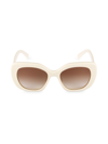 Celine Triomphe Story Square Acetate Sunglasses In Brown