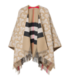 BURBERRY WOOL-CASHMERE REVERSIBLE CAPE