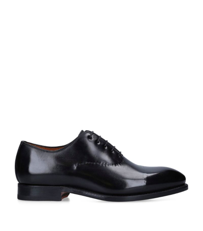Bontoni Leather Vittorio Oxford Shoes In Black
