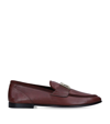 DOLCE & GABBANA LEATHER LOGO LOAFERS