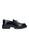 TOD'S LEATHER GOMMA FRANGIA LOAFERS