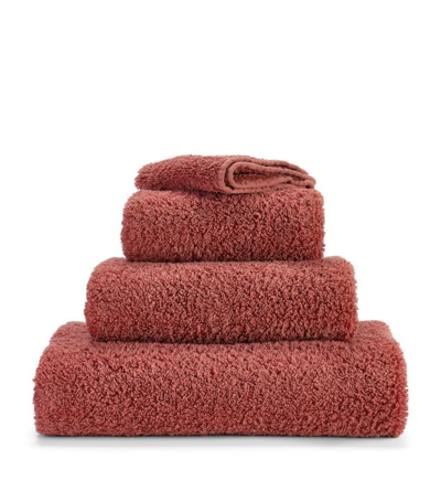 Abyss & Habidecor Super Pile Hand Towel (55cm X 100cm) In Red