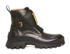 Dsquared2 30mm D2 Statement Leather Combat Boots In Nero
