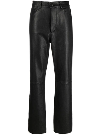 3x1 Sabina Leather Trousers In Black