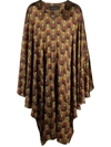 Ozwald Boateng Printed Silk Kaftan In Yellow
