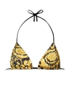 Versace Printed Bikini Top In Multicolor