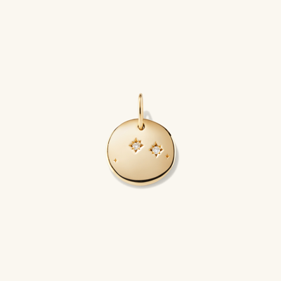 Mejuri Zodiac Charm Pendant Libra In Yellow