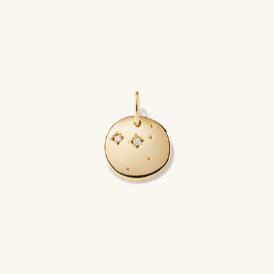 Mejuri Zodiac Charm Pendant Cancer In Yellow