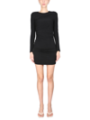 Dsquared2 Dsquared Women Dress With Drape In Nero