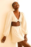 Dippin Daisys Marla Tie Front Cutout Dress In Natural