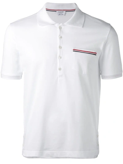 THOM BROWNE CHEST POCKET POLO SHIRT,MJP022A0145511843324