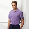 Ralph Lauren Purple Label Garment-dyed Camp Shirt In Purple Haze