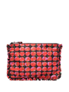 La Doublej Hand Pochette In Black Cherries