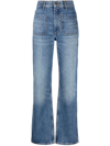 SANDRO HIGH-WAIST STRAIGHT-LEG JEANS