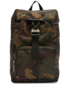 Off-white Off White Nylon Backpack With Arrow Buckle In Brown