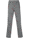 Palm Angels Jacquard Damier Classic Track Pants In Black