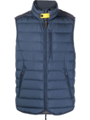 Parajumpers Perfect Puffer Water Repellent Down Vest In Blue