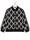 MARCELO BURLON COUNTY OF MILAN LOGO-PRINT BOMBER JACKET