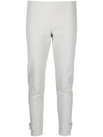 Moncler Slim-cut Leg Trousers In Grey