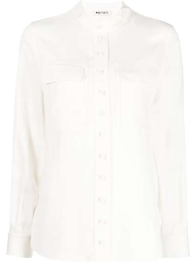 Ports 1961 Flap-pockets Button-up Shirt In White