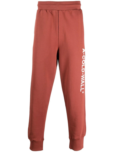 A-cold-wall* Essential Logo-print Track Pants In Red