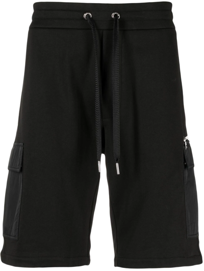 Moncler Logo-patch Track Shorts In Black