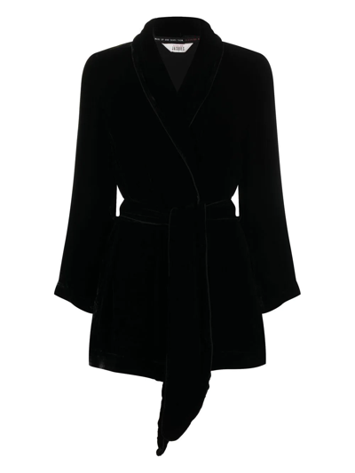 Sleeping With Jacques The Bon Vivant Dressing Gown Lounge Jacket In Schwarz