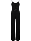 Simkhai Rebecca Recycled Twill Bustier Jumpsuit In Black