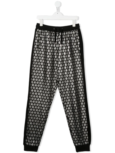 Michael Kors Teen Logo-print Track Trousers In Black
