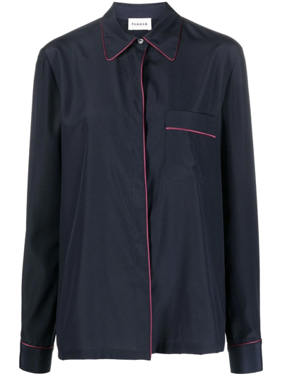 P.A.R.O.S.H SEAM-DETAIL BUTTON-UP SHIRT