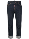 DSQUARED2 CROPPED DENIM JEANS