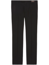 GUCCI LOGO-PATCH TAILORED TROUSERS