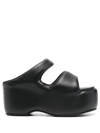 Simon Miller Bubble Vegan Two-band Platform Sandals In Black
