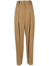 Joseph Neutral Drew Wide Leg Trousers In Brown