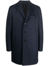 HARRIS WHARF LONDON SINGLE-BREASTED OVERCOAT