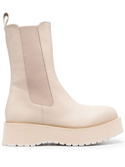 Paloma Barceló Platform Ankle Boots In Neutrals