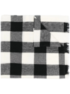 IRO CHECK PATTERN WOOL SCARF