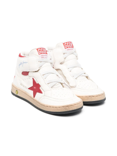 Golden Goose Kids' Sky-star High-top Trainers In White