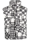 Khrisjoy Check-pattern Padded Gilet In White