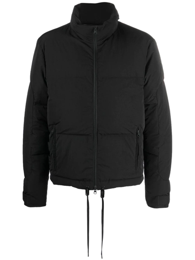 Premiata Drawstring Padded Jacket In Black