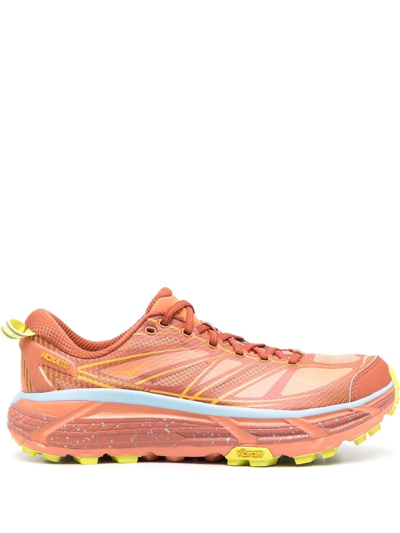 Hoka One One Hoka Mafate Speed 2 Trainers Hk.1126851 In Baked Clay/radiant Yellow