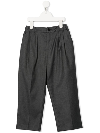 Douuod Kids' Straight-leg Trousers In Grey