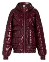 AKNVAS BEHA QUILTED FAUX LEATHER HOODED JACKET