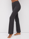 New York And Company Mid-rise Bootcut Yoga Pants In Graphite Heather Grey