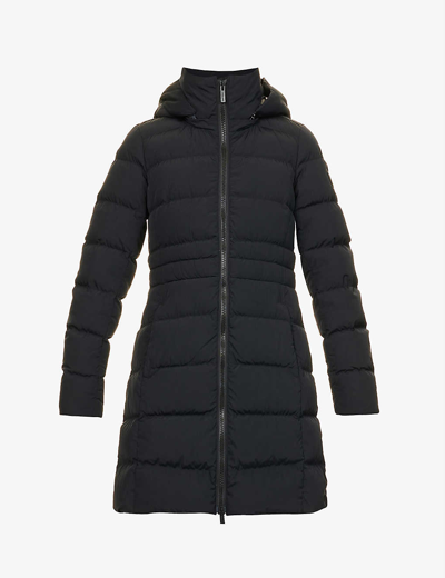 Canada Goose Aurora Hooded Shell-down Jacket In Black - Noir