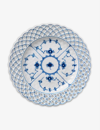 ROYAL COPENHAGEN ROYAL COPENHAGEN BLUE FLUTED FULL LACE PORCELAIN PLATE 25CM,53300110