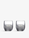 Waterford Mixology Circon Crystal-glass Tumblers Set Of Two