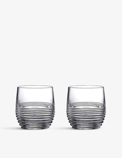 Waterford Mixology Circon Crystal-glass Tumblers Set Of Two