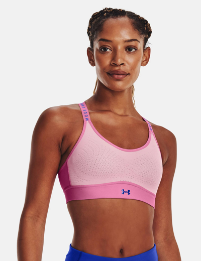 Under Armour Infinity Mid Sports Bra In Blue