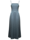 Theory Cami Sleeveless Satin Midi Dress In Blu